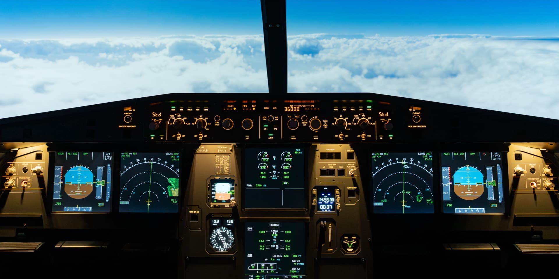 The XLB Simulations A320 cockpit